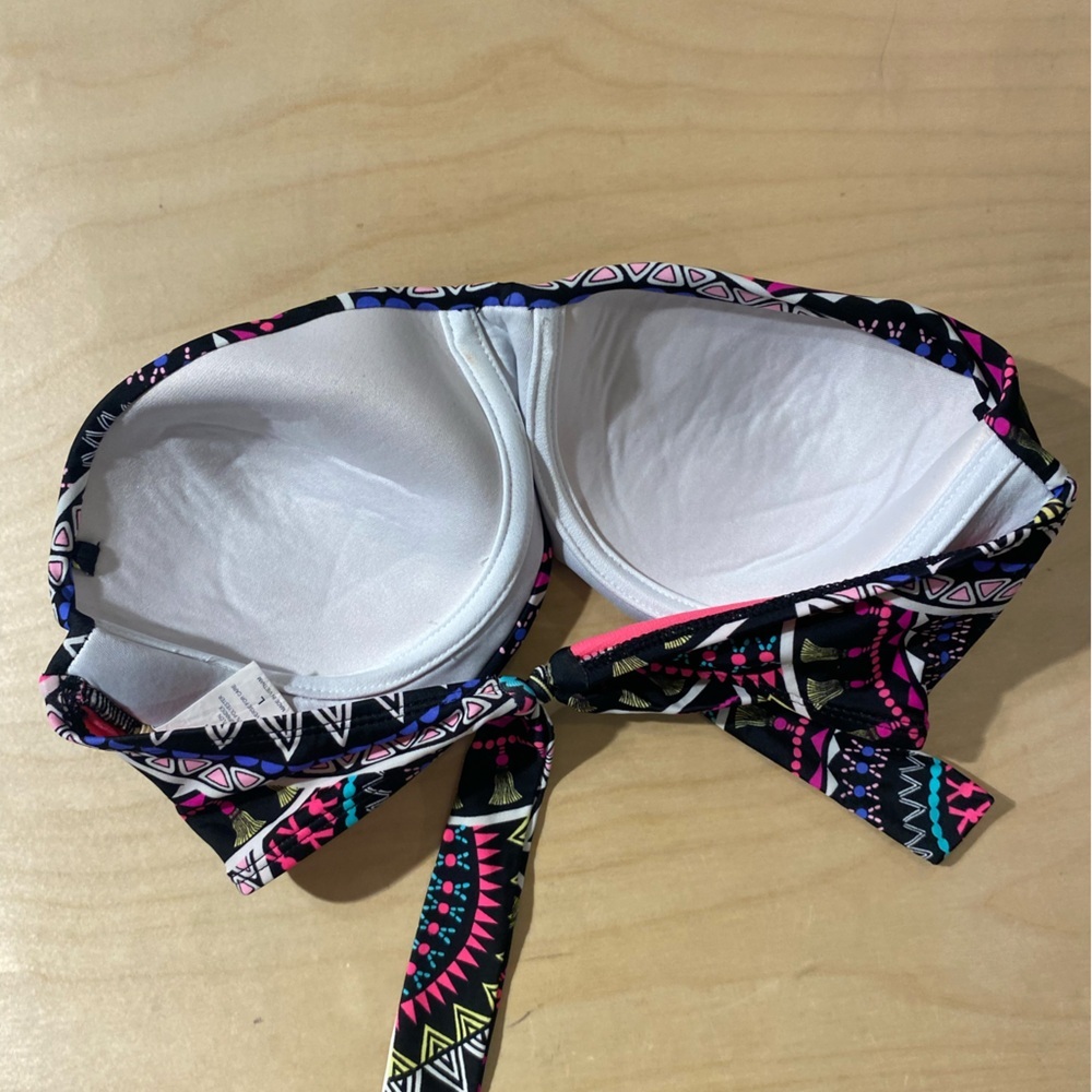 Urban Sea Tribal Print Strapless Bikini Top Large (MS) - Picture 5 of 6